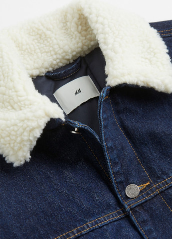 Темно-синяя демисезонная куртка H&M