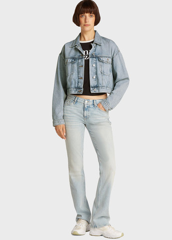 Голубая демисезонная куртка Tommy Jeans