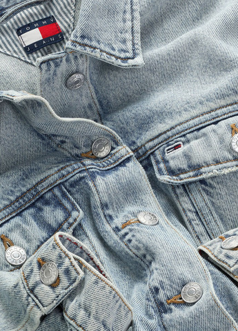 Голубая демисезонная куртка Tommy Jeans