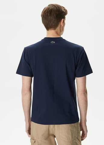 Темно-синя футболка Lacoste