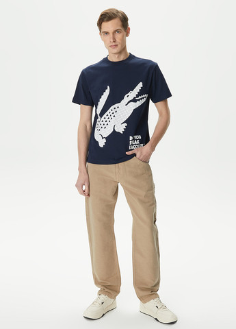 Темно-синя футболка Lacoste