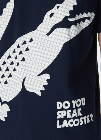 Темно-синя футболка Lacoste