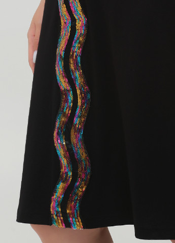 Чорна коктейльна сукня сукня-майка Comodo однотонна