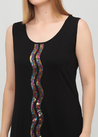 Чорна коктейльна сукня сукня-майка Comodo однотонна