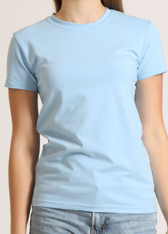 Светло-голубая летняя футболка Keep Style