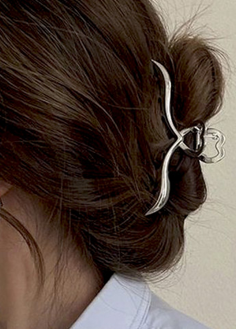 Заколка краб для волосся "Luxury", срібляста Анна Ясеницька (255169582)