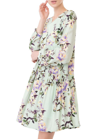 Зеленое кэжуал платье Rich & Royal с цветочным принтом