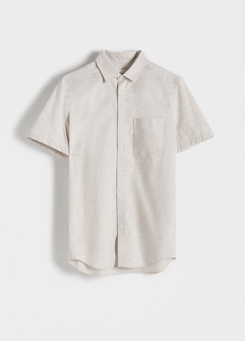 Светло-бежевая кэжуал рубашка меланж Reserved