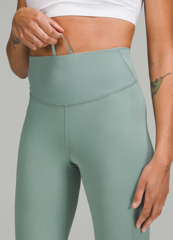 Мятные демисезонные леггинсы Lululemon Athletica