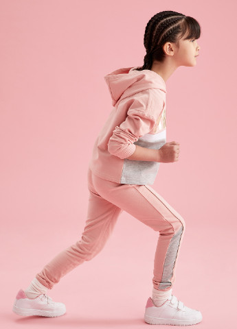 Штани DeFacto джогери рожеві спортивні бавовна, трикотаж