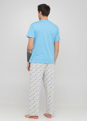 Голубой зимний комплект (футболка, брюки) Studio