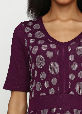 Фиолетовое кэжуал платье Signature с абстрактным узором