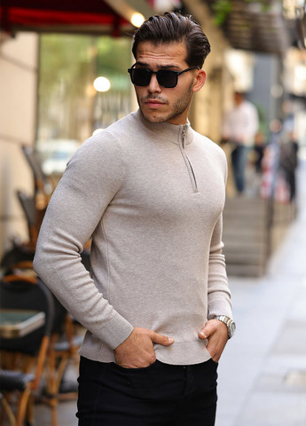 Бежевый демисезонный свитер Trend Collection