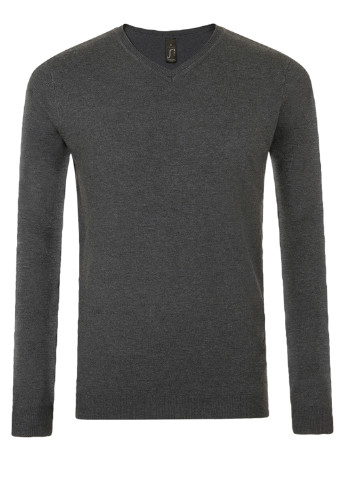 Темно-серый демисезонный пуловер пуловер Sol's