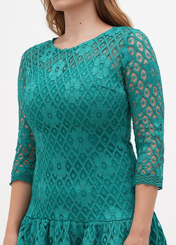 Зелена кежуал сукня Sassofono однотонна