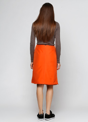 Оранжевая кэжуал однотонная юбка Smile мини