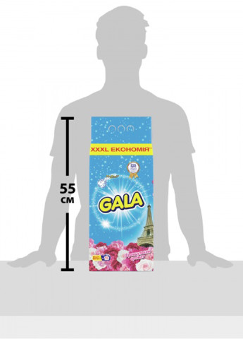 Порошок для для белых и цветных тканей Французский аромат, 8 кг Gala (132543303)