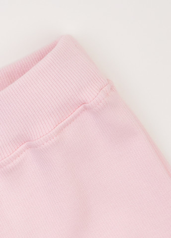 Розовый демисезонный комплект (лонгслив, брюки) Фламинго