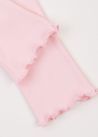 Розовый демисезонный комплект (лонгслив, брюки) Фламинго