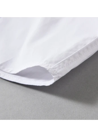 Белая классическая рубашка однотонная SHEIN