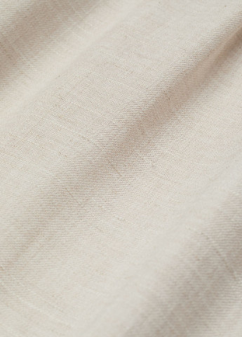 Светло-бежевые кэжуал летние прямые, укороченные, кюлоты брюки H&M