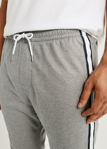 Серые спортивные демисезонные джоггеры брюки Abercrombie & Fitch