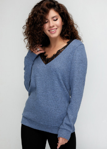 Сіро-синій демісезонний пуловер пуловер Miledi