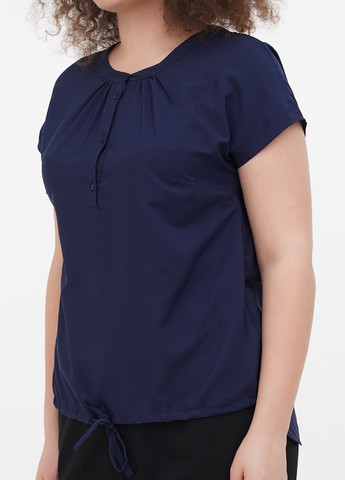Темно-синяя летняя блуза Choise