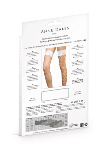 Панчохи в крупну сітку ERICA T4 White Anne De Ales (256031103)