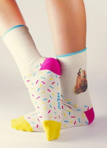 Білі носки Mo-Ko-Ko Socks малюнки (25064132)