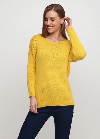 Желтый демисезонный пуловер пуловер Plume