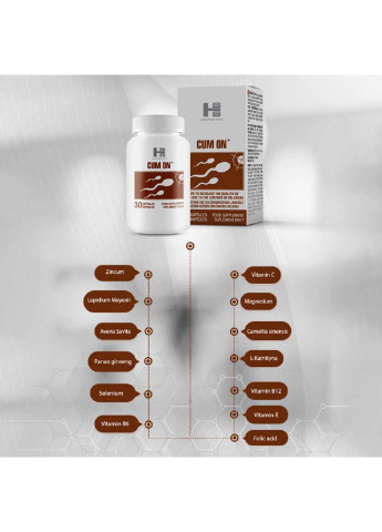 Препарат для збільшення кількості сперми 30 шт. Sexual Health Series (253519086)