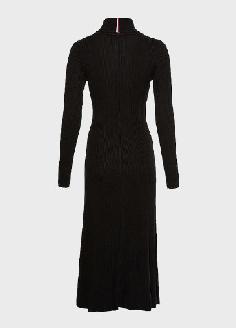 Чорна кежуал сукня сукня-водолазка Tommy Hilfiger однотонна
