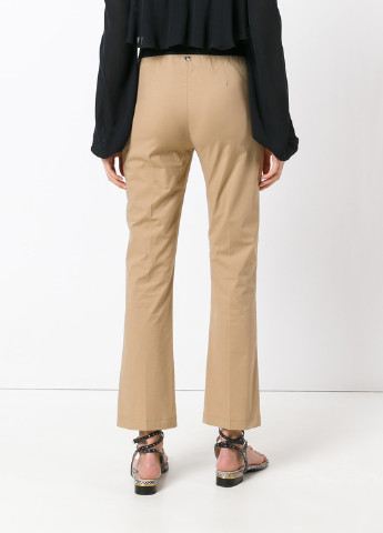 Бежевые кэжуал демисезонные классические брюки Twinset