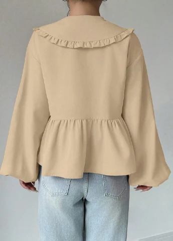 Бежевая блуза SHEIN