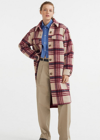 Бежевое демисезонное Пальто однобортное H&M