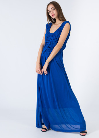 Синее кэжуал платье клеш Great Plains однотонное