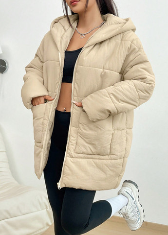 Бежевая демисезонная куртка SHEIN