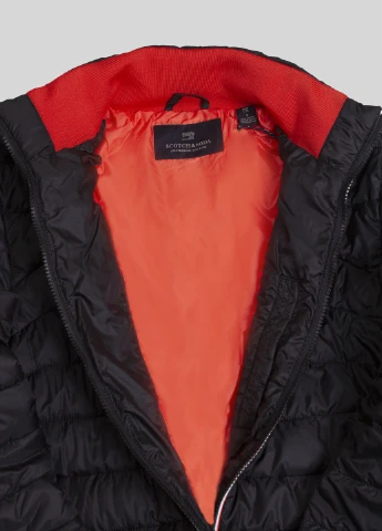 Чорна демісезонна куртка Scotch & Soda
