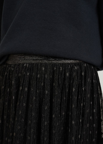 Черная кэжуал с звездным узором юбка C&A