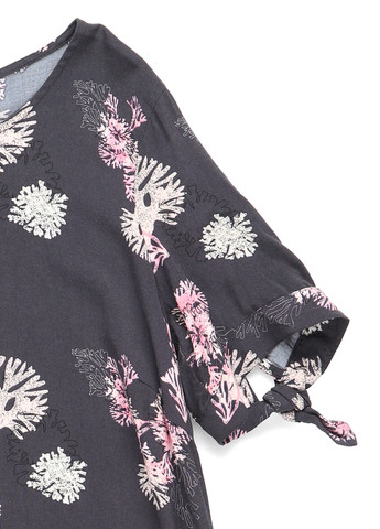 Черное кэжуал платье а-силуэт Soyaconcept с рисунком