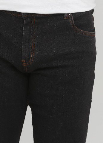 Темно-серые демисезонные прямые джинсы Wintage