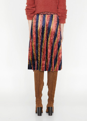 Разноцветная кэжуал в полоску юбка KOTON клешированная