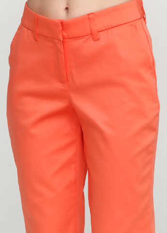 Светло-оранжевые кэжуал демисезонные зауженные брюки Signature