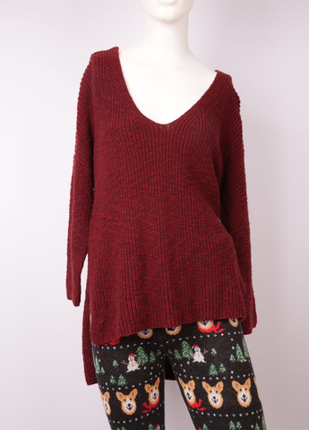Бордовий демісезонний пуловер пуловер Asos