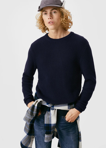 Темно-синій демісезонний джемпер джемпер Clockhouse