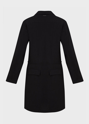 Чорна кежуал сукня сукня-сорочка, а-силует Calvin Klein однотонна