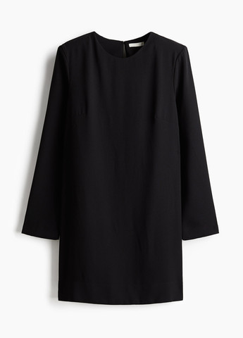 Чорна кежуал сукня H&M однотонна