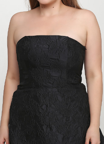 Черное кэжуал платье колокол H&M однотонное