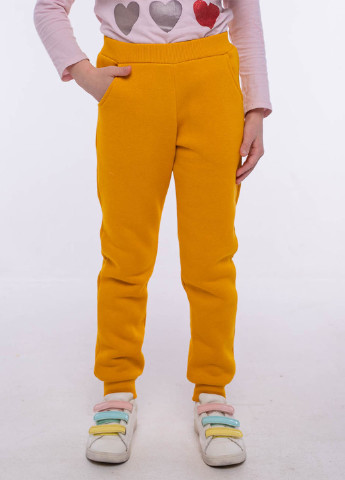 Желтые кэжуал демисезонные джоггеры брюки Vidoli